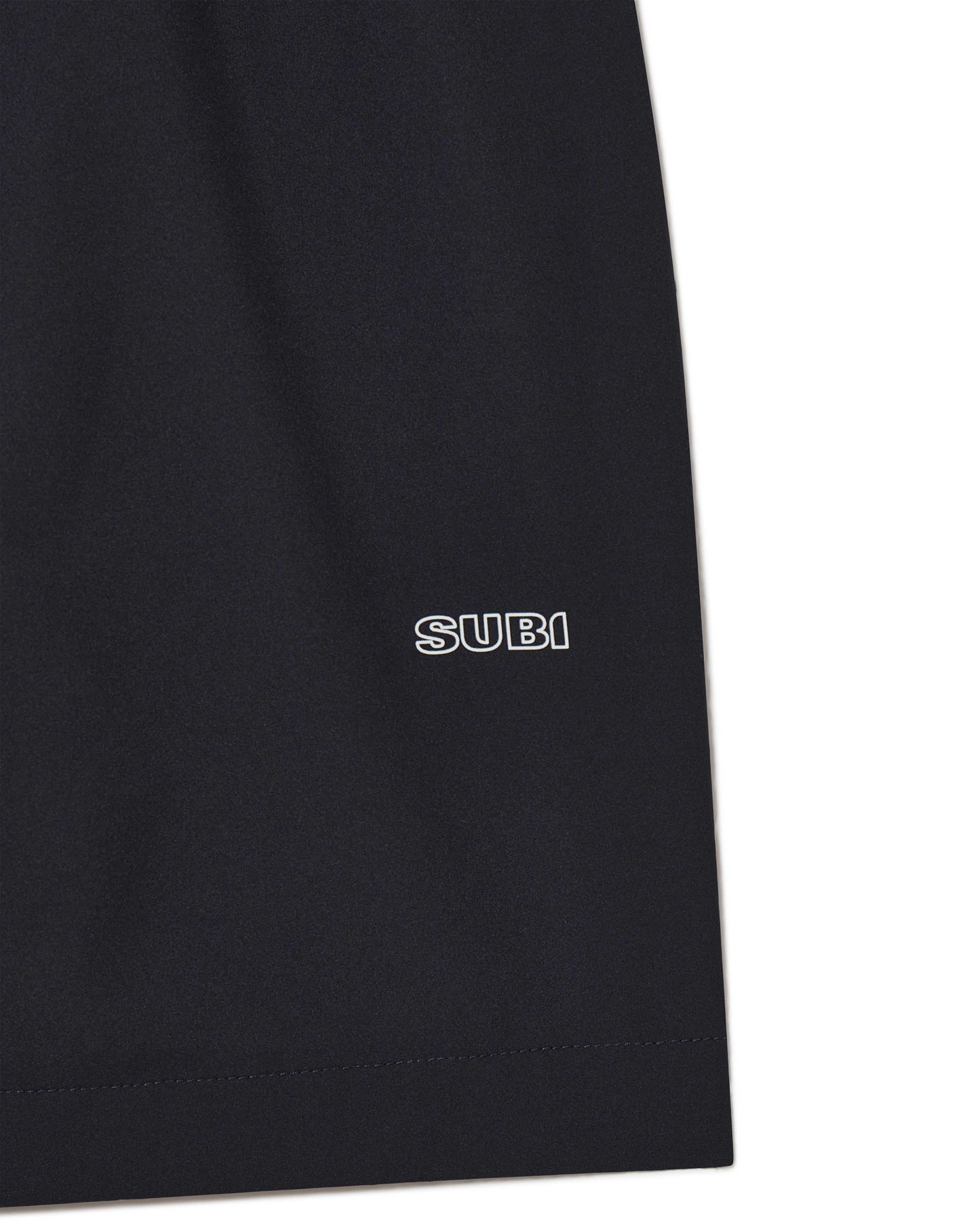 Black Running shorts, details, lightweight shell, 4-way stretch, moisture wicking and breathable fabric