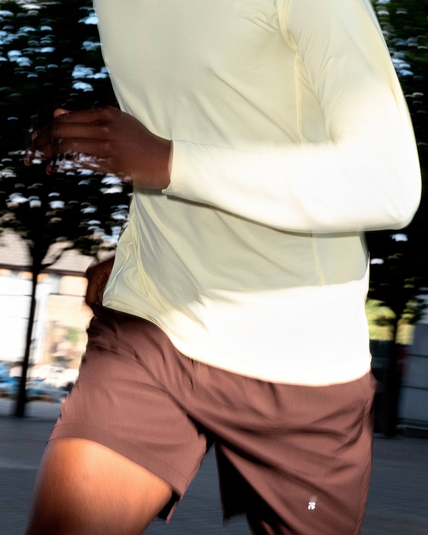 SUBI Performance Running Shorts Brown, Lightweight, breathable