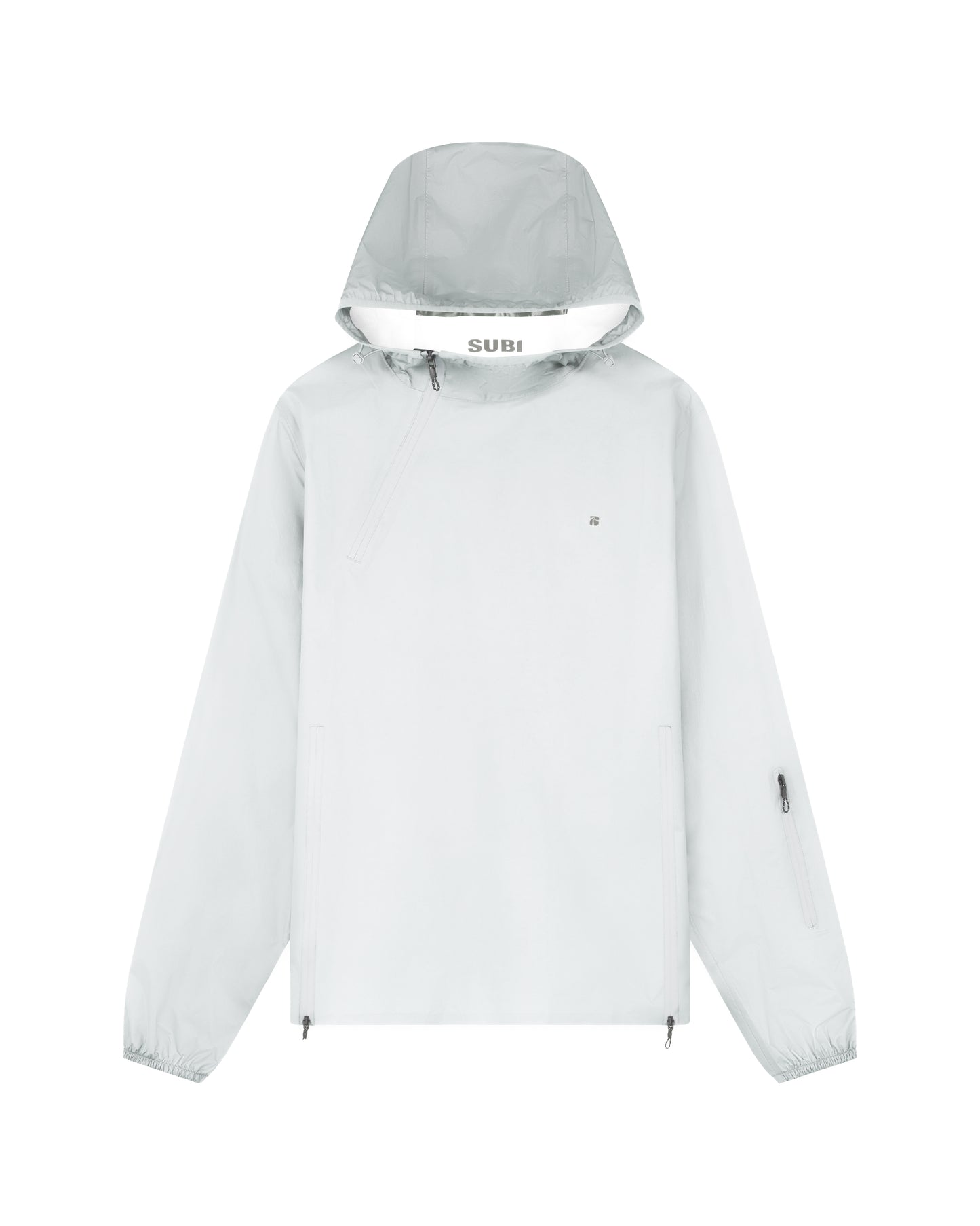 Anorak Performance Jacket, Granite, front view, lightweight, water-resistant, wind-resistant