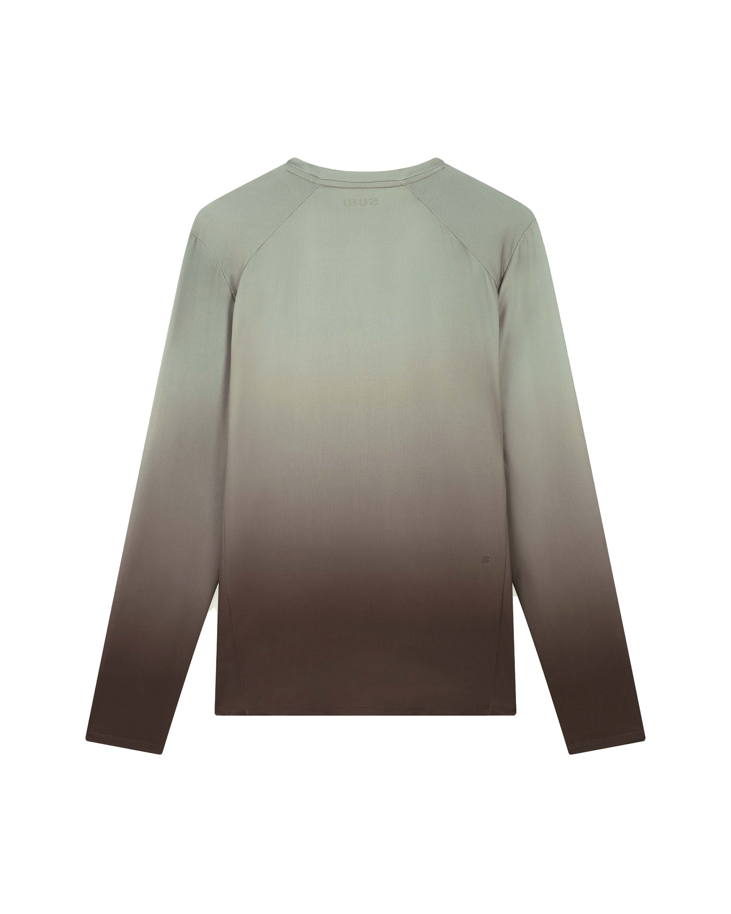 SUBI Long Sleeve Running Top, Lightweight and breathable, Moisture wicking, back view