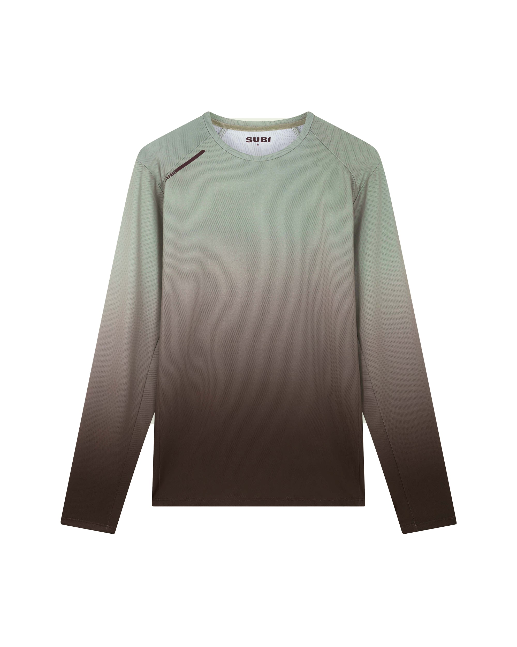 SUBI Long Sleeve Running Top, Lightweight and breathable, Moisture wicking, front view