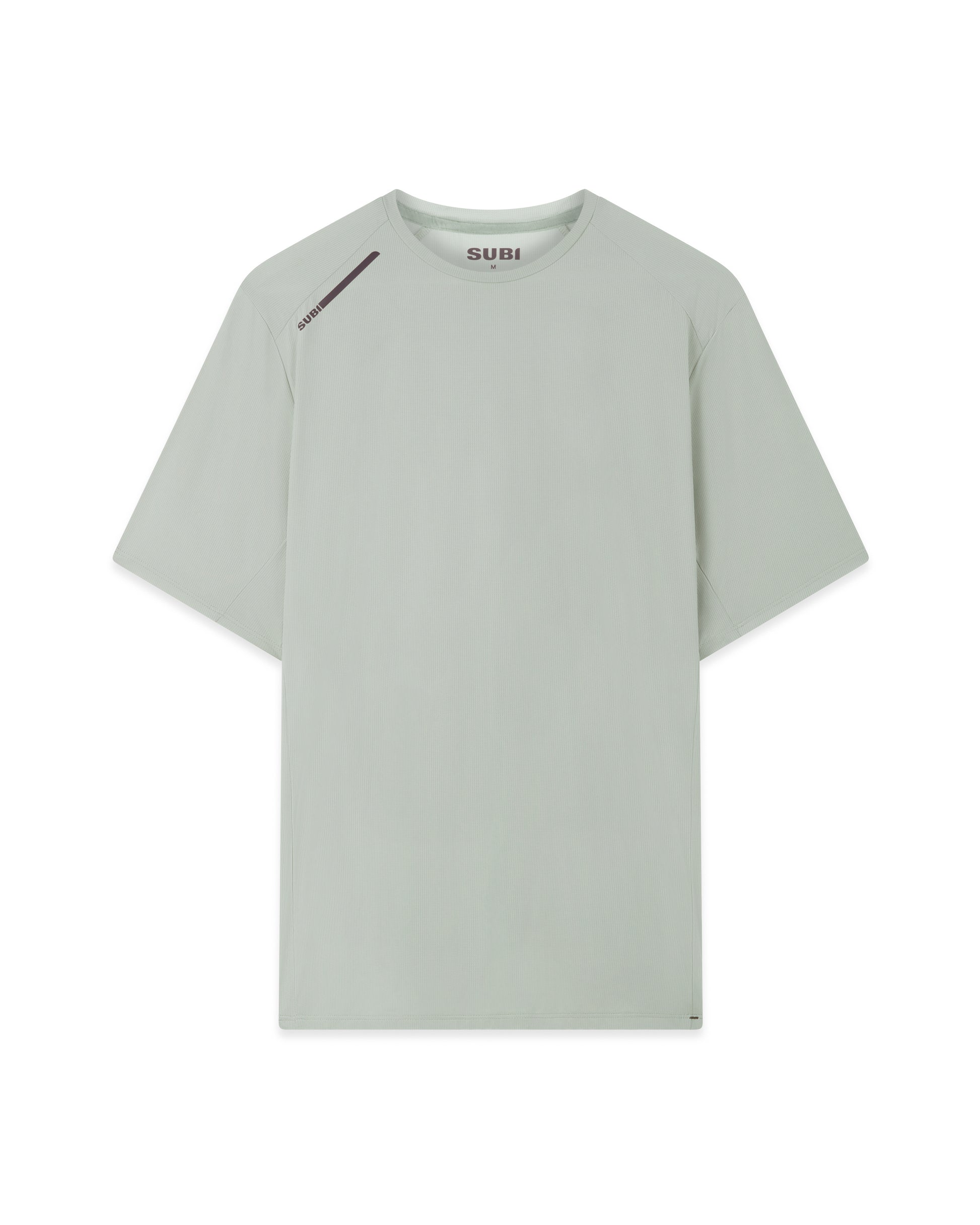 SUBI Grey Running T Shirt, Lightweight and breathable, Moisture wicking, Front View