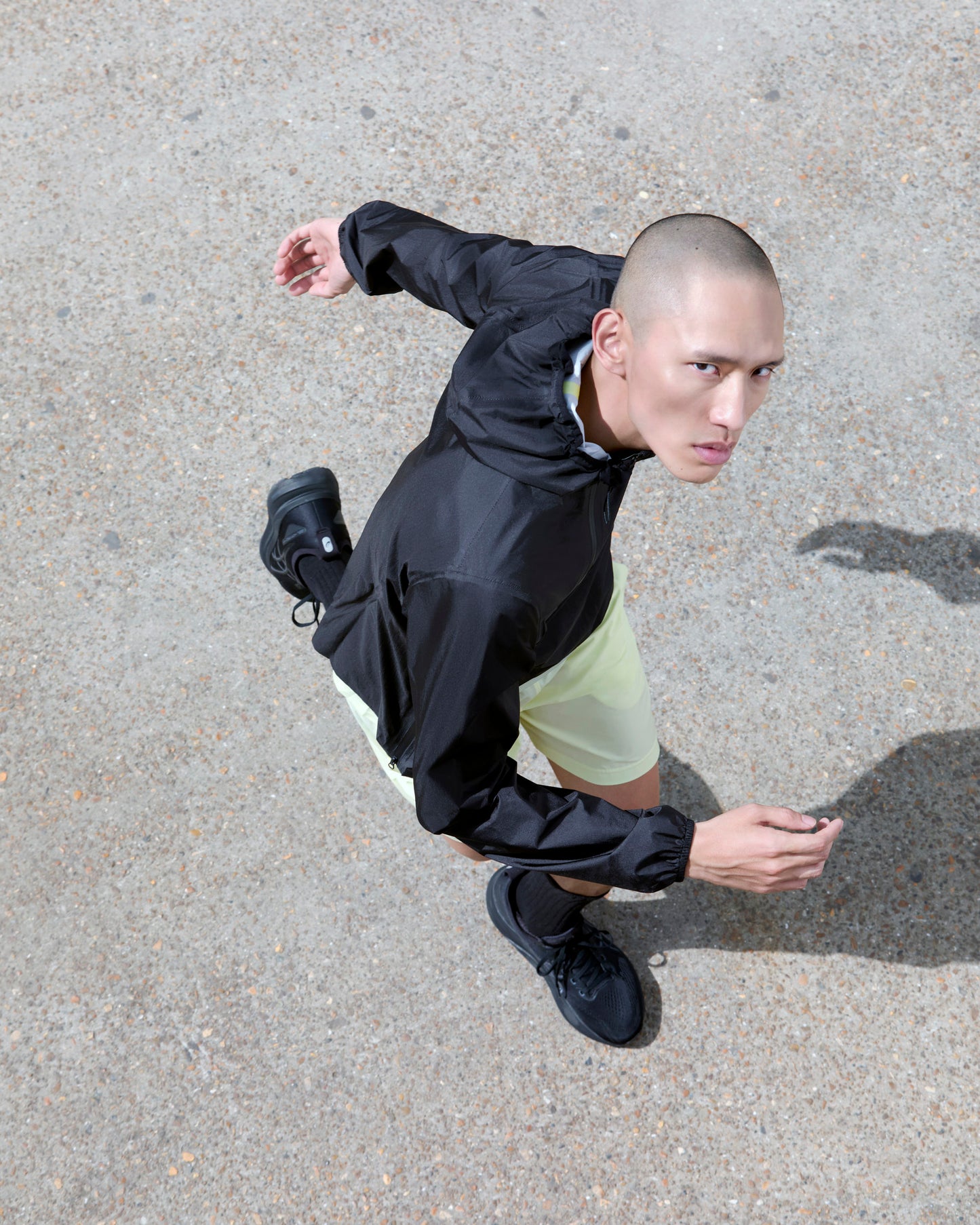 SUBI Anorak Performance Jacket, Black, lightweight, water-resistant, wind-resistant