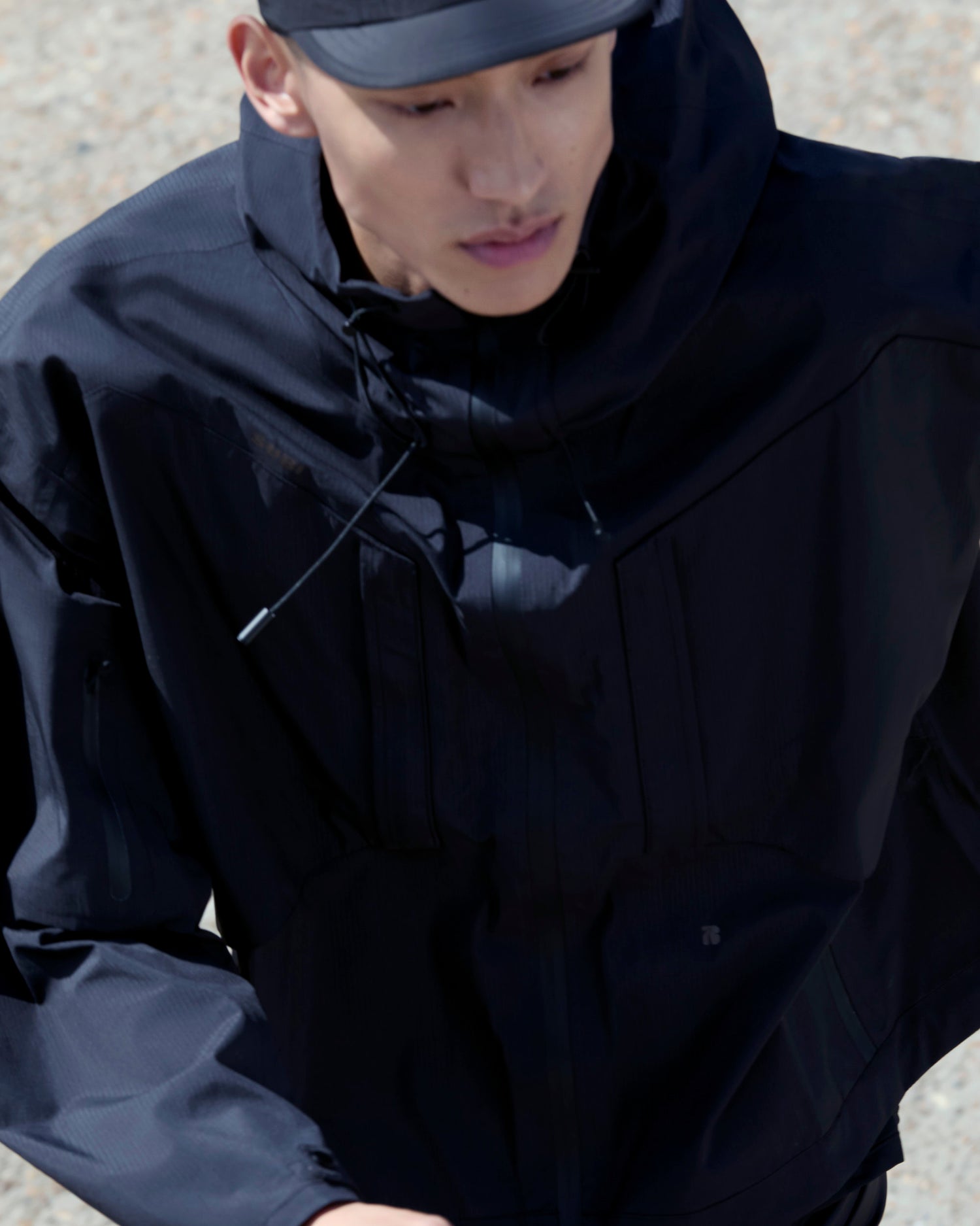 SUBI Black technical Waterproof Jacket