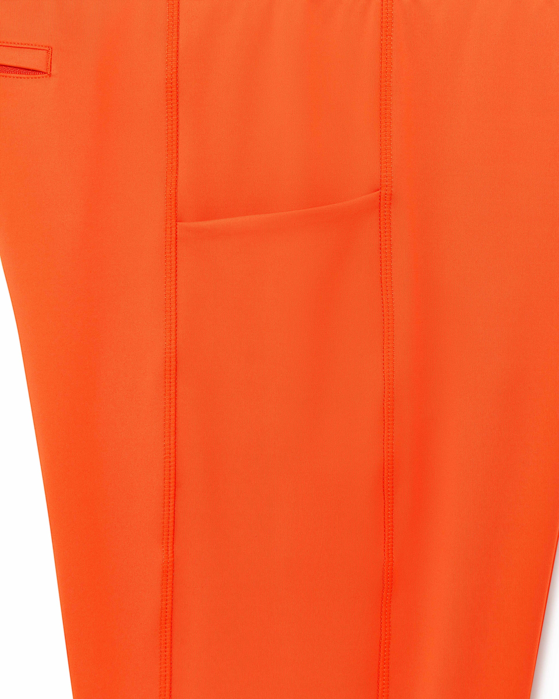 Speed Running Tights, Orange , front view, compression fit