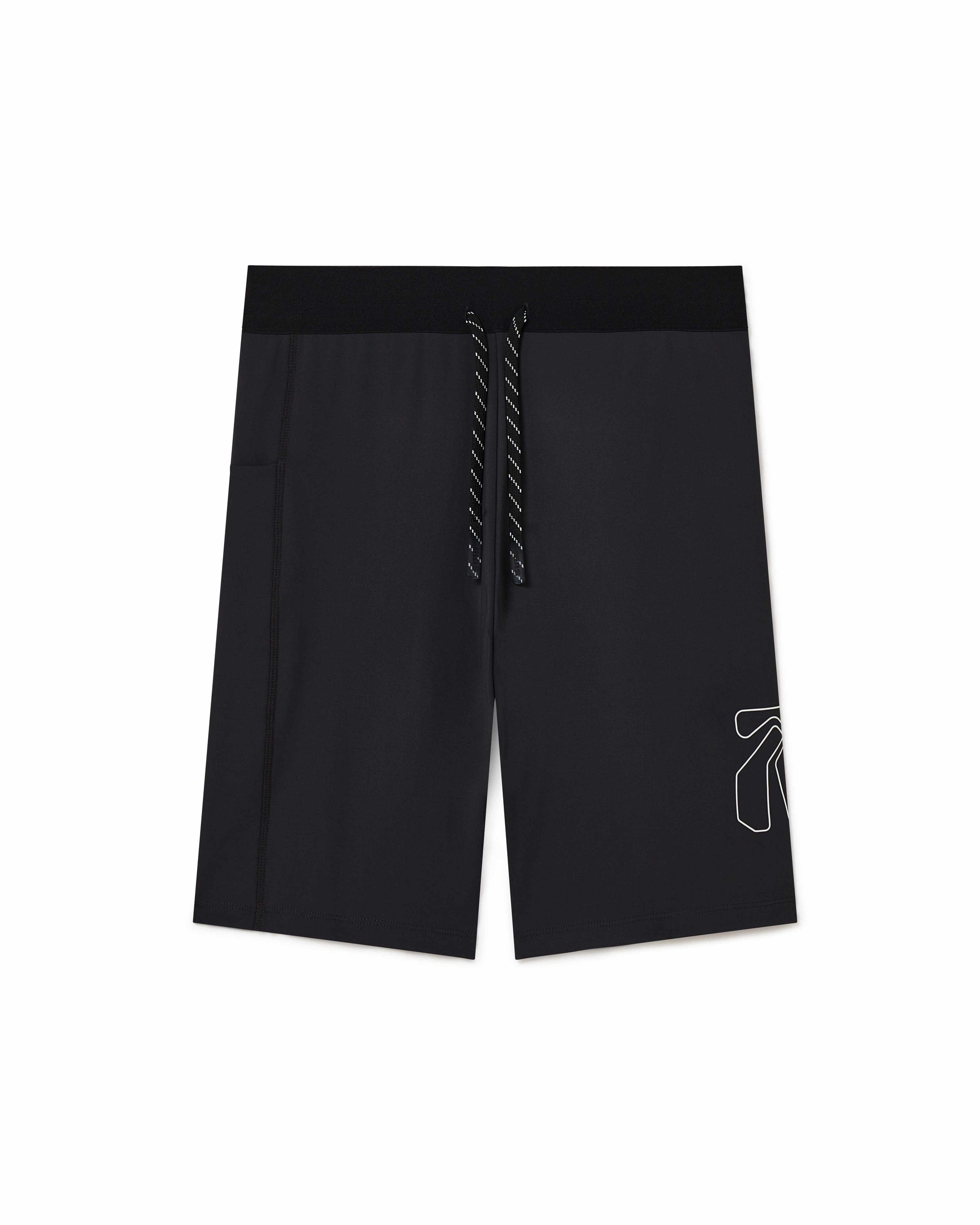 Speed Running Tights, Black, front view, compression fit, moisture-wicking fabric